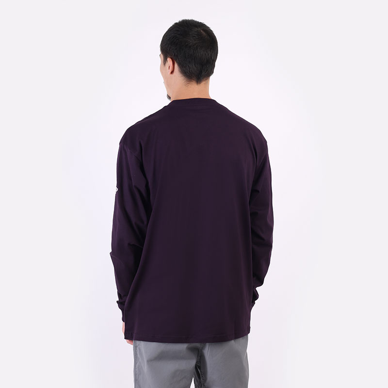 мужская фиолетовая футболка Carhartt WIP L/S Kaganatcult T-Shirt I029630-dark iris - цена, описание, фото 5